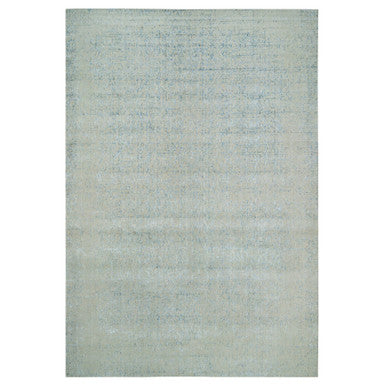 Modern and Contemporary Wool & Silk Hand Loomed Rug Grey No Border 12.0X18.0 -O065201