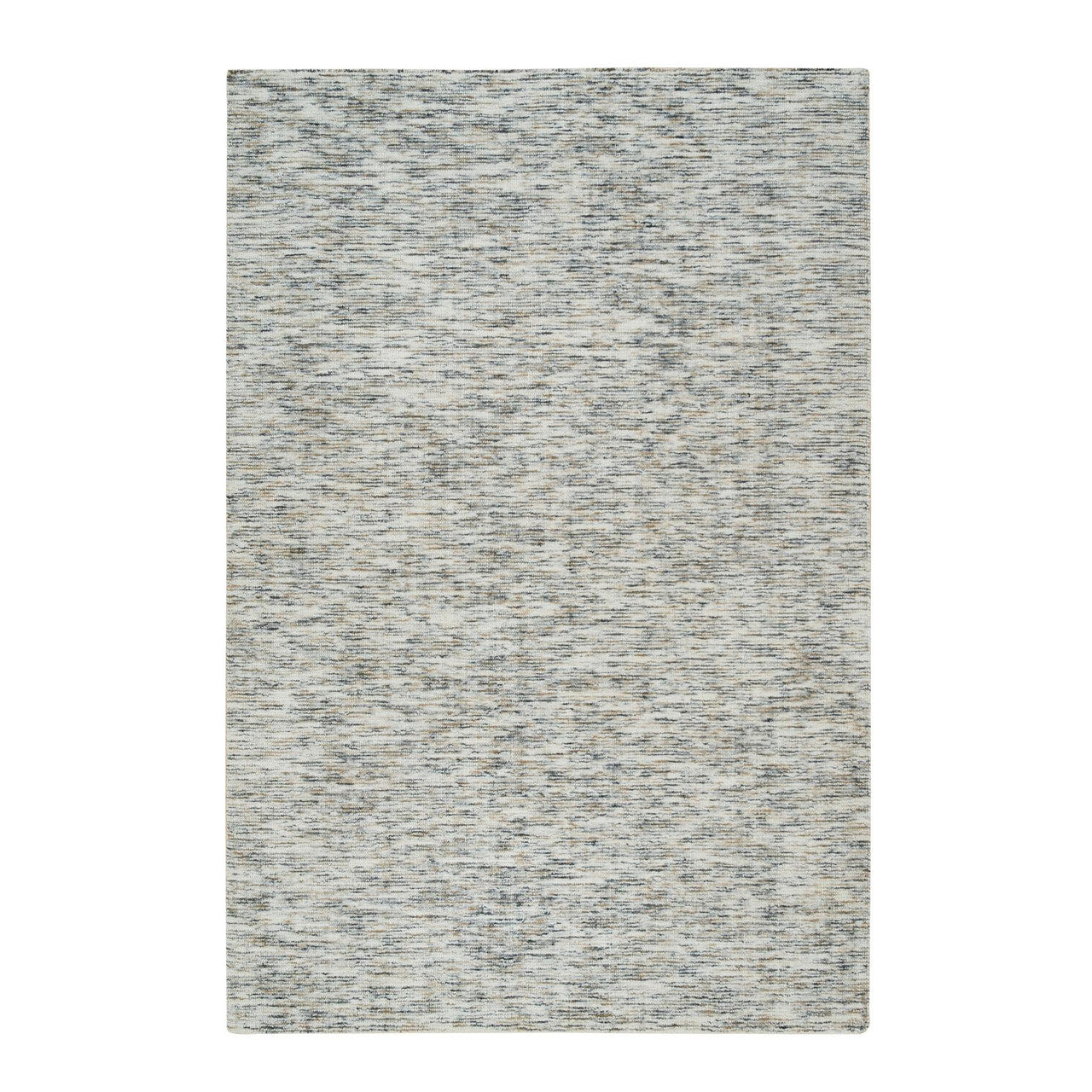 Beige 6'3" x 9'1" Modern and Contemporary Handloom Wool Rug - Sku: O065227