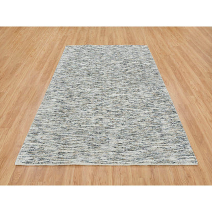 Modern and Contemporary Wool Hand Loomed Rug Beige No Border 6.3X9.1 -O065227