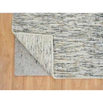 Modern and Contemporary Wool Hand Loomed Rug Beige No Border 6.3X9.1 -O065227