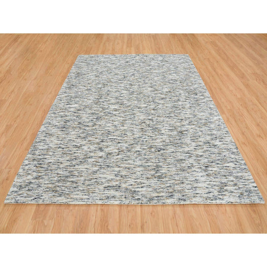 Modern and Contemporary Wool Hand Loomed Rug Beige No Border 8.3X10.0 -O065233