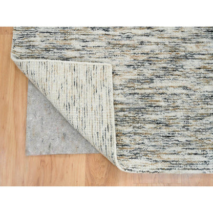 Modern and Contemporary Wool Hand Loomed Rug Beige No Border 8.3X10.0 -O065233