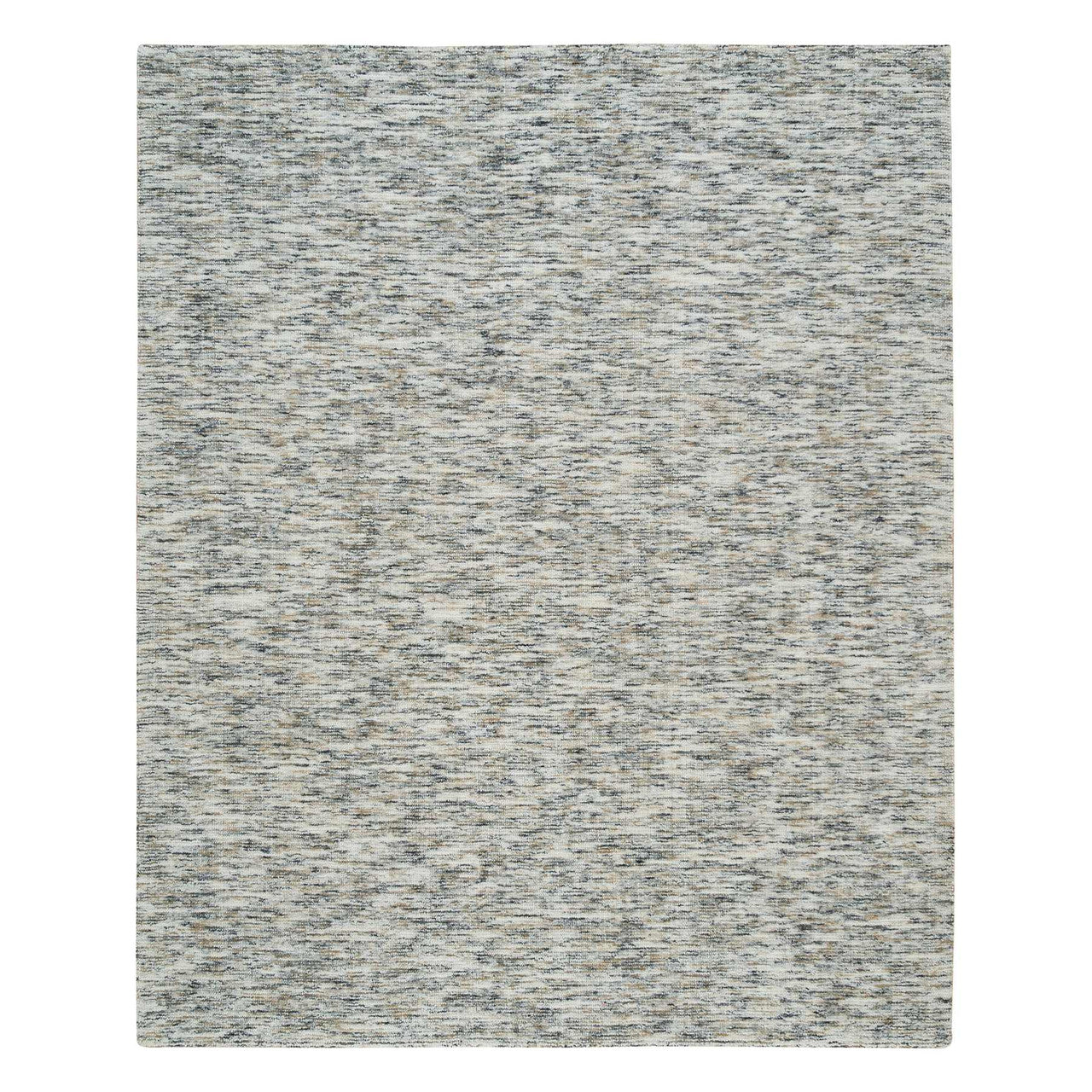Beige 8'2" x 10'0" Modern and Contemporary Handloom Wool Rug - Sku: O065234
