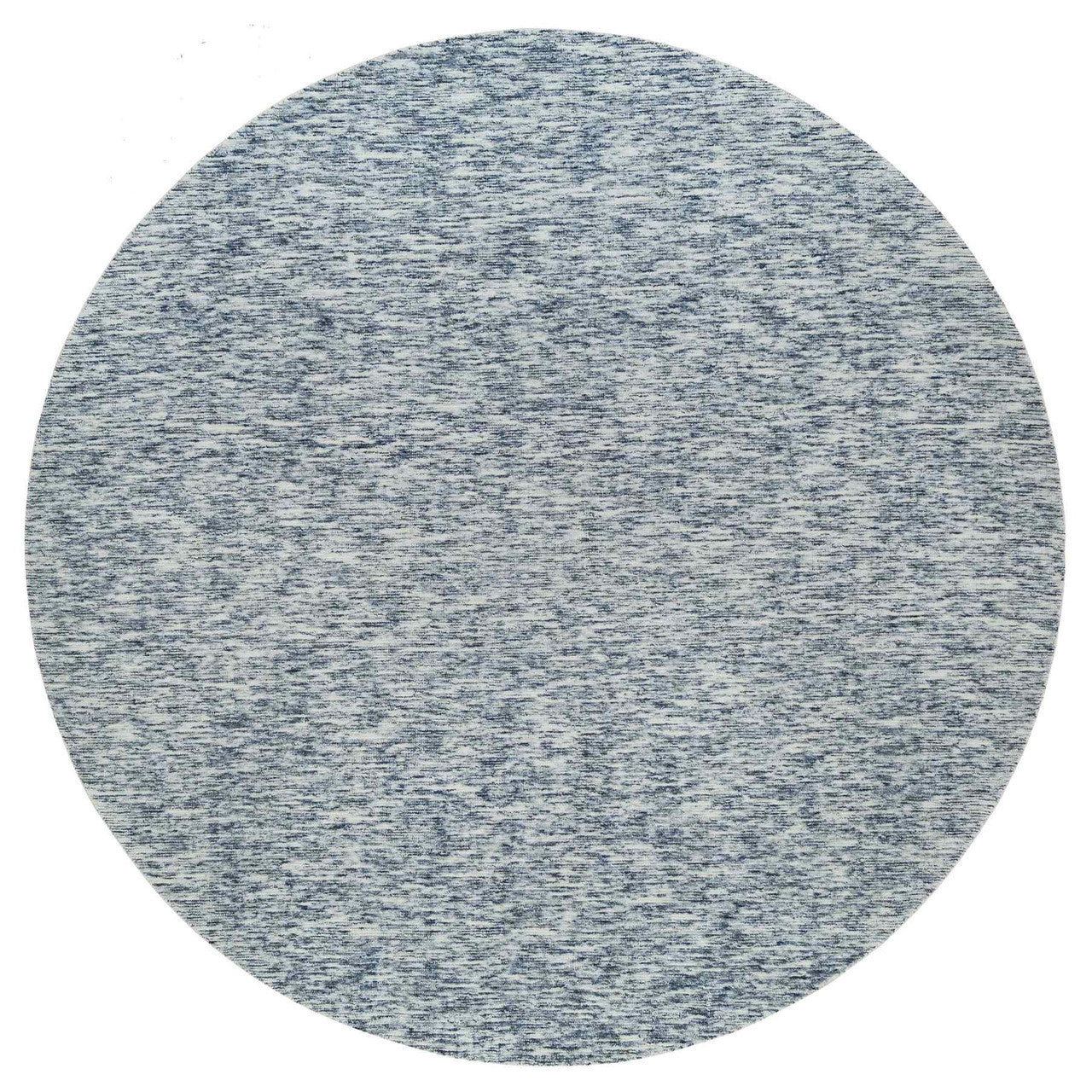 Blue 12'0" x 12'0" Modern and Contemporary Handloom Wool Rug - Sku: O065239