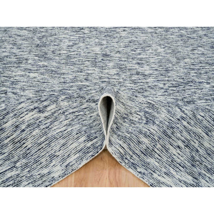 Modern and Contemporary Wool Hand Loomed Rug Blue No Border 8.2X10.0 -O065243