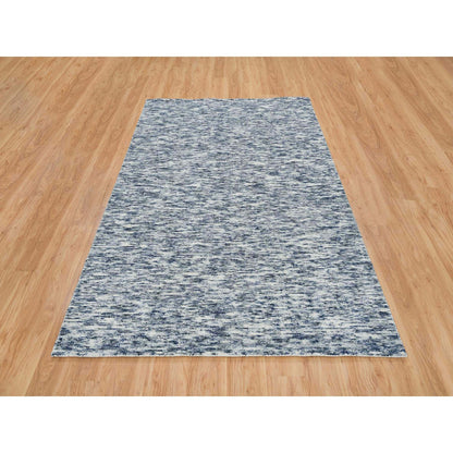Modern and Contemporary Wool Hand Loomed Rug Blue No Border 6.1X9.1 -O065250