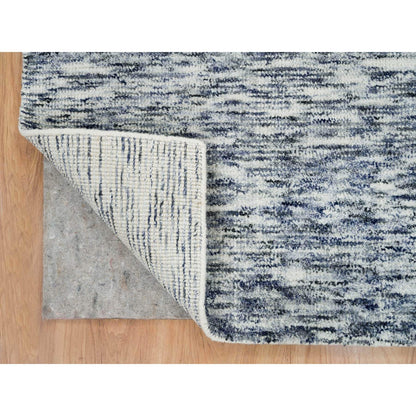 Modern and Contemporary Wool Hand Loomed Rug Blue No Border 6.1X9.1 -O065250