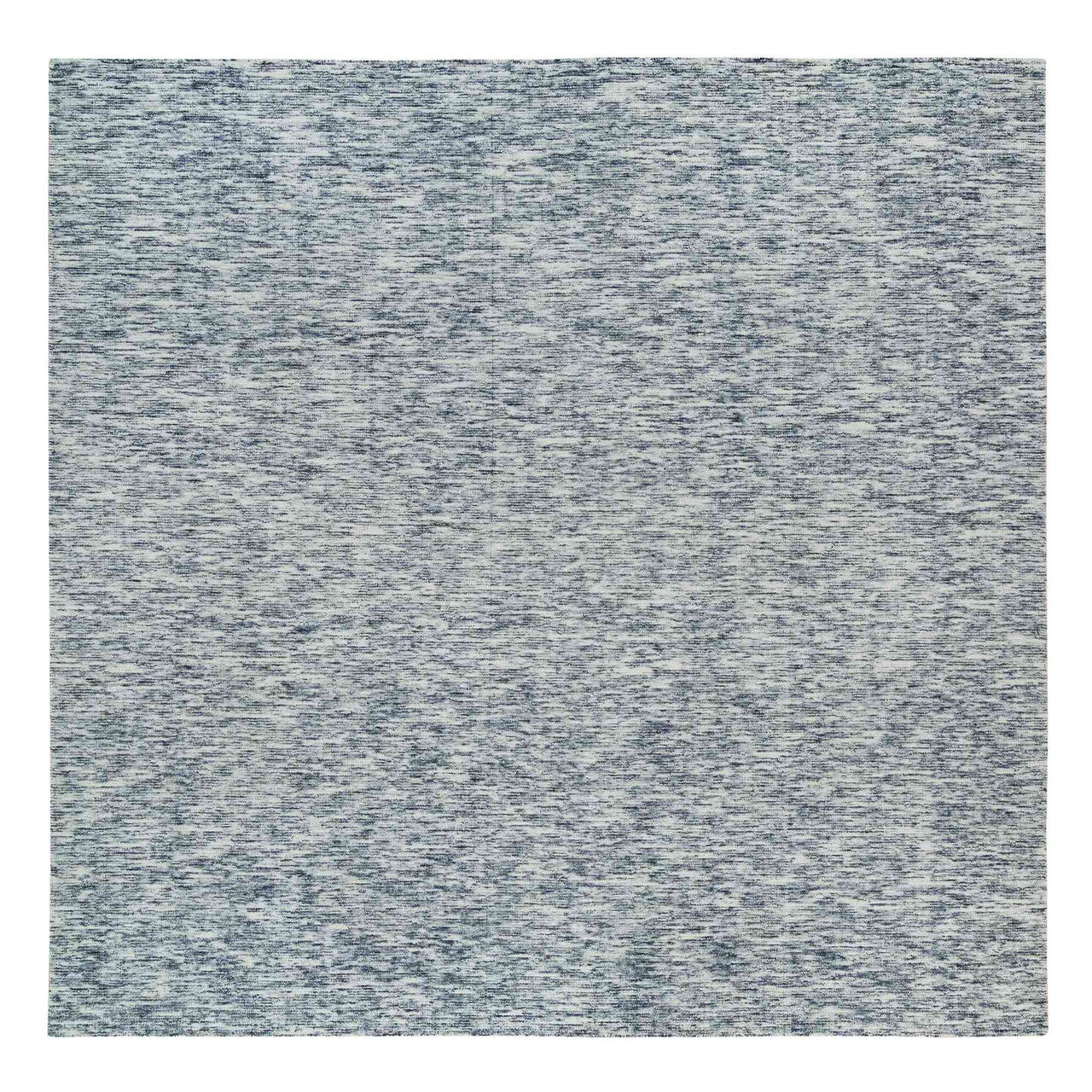 Blue 12'0" x 12'0" Modern and Contemporary Handloom Wool Rug - Sku: O065252