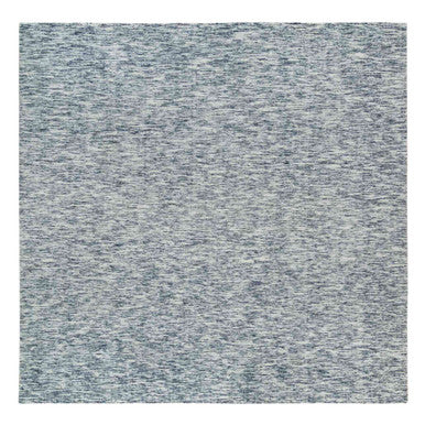 Modern and Contemporary Wool Hand Loomed Rug Blue No Border 12.0X12.0 -O065252