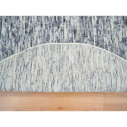Modern and Contemporary Wool Hand Loomed Rug Blue No Border 5.10X5.10 -O065253