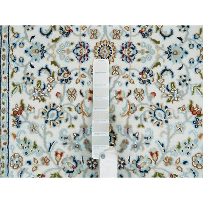 Fine Oriental Wool Hand Knotted Rug Ivory Ivory 2.8X16.4 -O065339