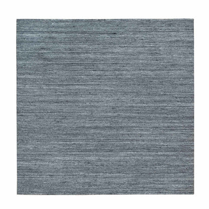 Modern and Contemporary Wool Hand Loomed Rug Grey No Border 8.1X8.0 -O065416
