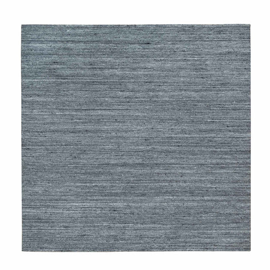 Modern and Contemporary Wool Hand Loomed Rug Grey No Border 8.1X8.0 -O065416