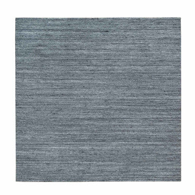 Modern and Contemporary Wool Hand Loomed Rug Grey No Border 8.1X8.0 -O065416