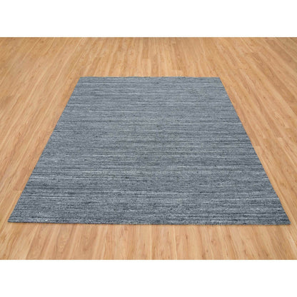 Modern and Contemporary Wool Hand Loomed Rug Grey No Border 8.1X8.0 -O065416