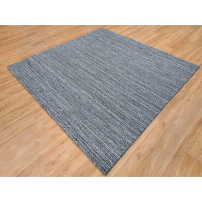 Modern and Contemporary Wool Hand Loomed Rug Grey No Border 8.1X8.0 -O065416