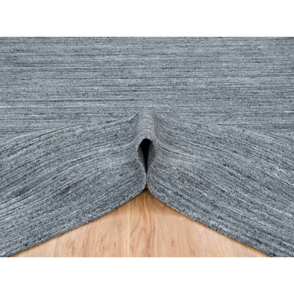 Modern and Contemporary Wool Hand Loomed Rug Grey No Border 8.1X8.0 -O065416