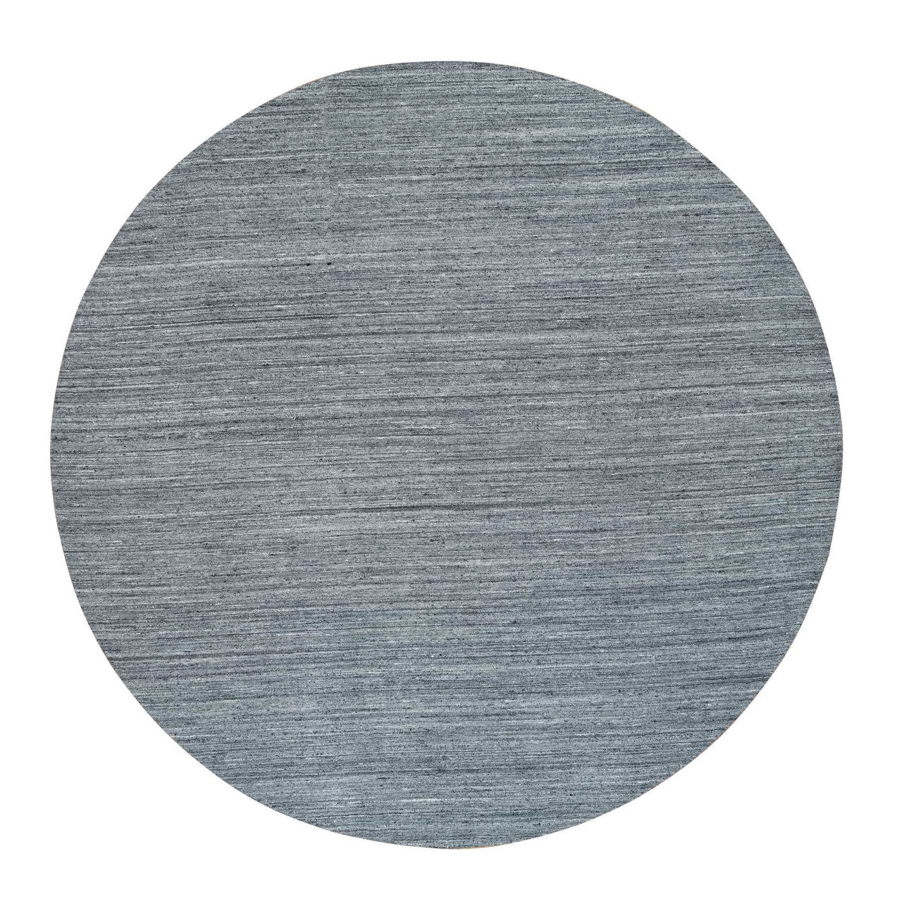 Gray 12'0" x 12'0" Modern and Contemporary Handloom Wool Rug - Sku: O065417