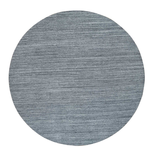 Modern and Contemporary Wool Hand Loomed Rug Grey No Border 12.0X12.0 -O065417