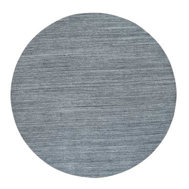 Modern and Contemporary Wool Hand Loomed Rug Grey No Border 12.0X12.0 -O065417