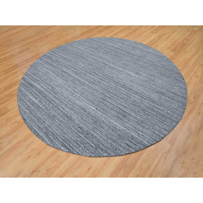 Modern and Contemporary Wool Hand Loomed Rug Grey No Border 12.0X12.0 -O065417