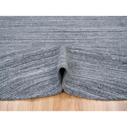 Modern and Contemporary Wool Hand Loomed Rug Grey No Border 12.0X12.0 -O065417