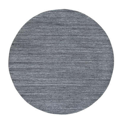 Modern and Contemporary Wool Hand Loomed Rug Grey No Border 8.0X8.0 -O065420