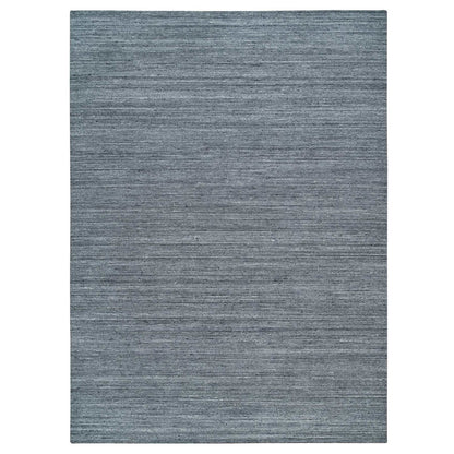 Modern and Contemporary Wool Hand Loomed Rug Grey No Border 10.3X14.0 -O065421
