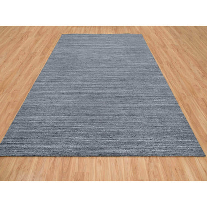Modern and Contemporary Wool Hand Loomed Rug Grey No Border 10.3X14.0 -O065421