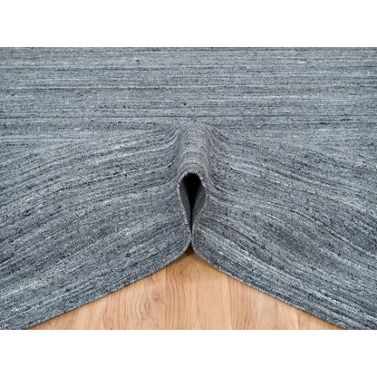 Modern and Contemporary Wool Hand Loomed Rug Grey No Border 10.3X14.0 -O065421