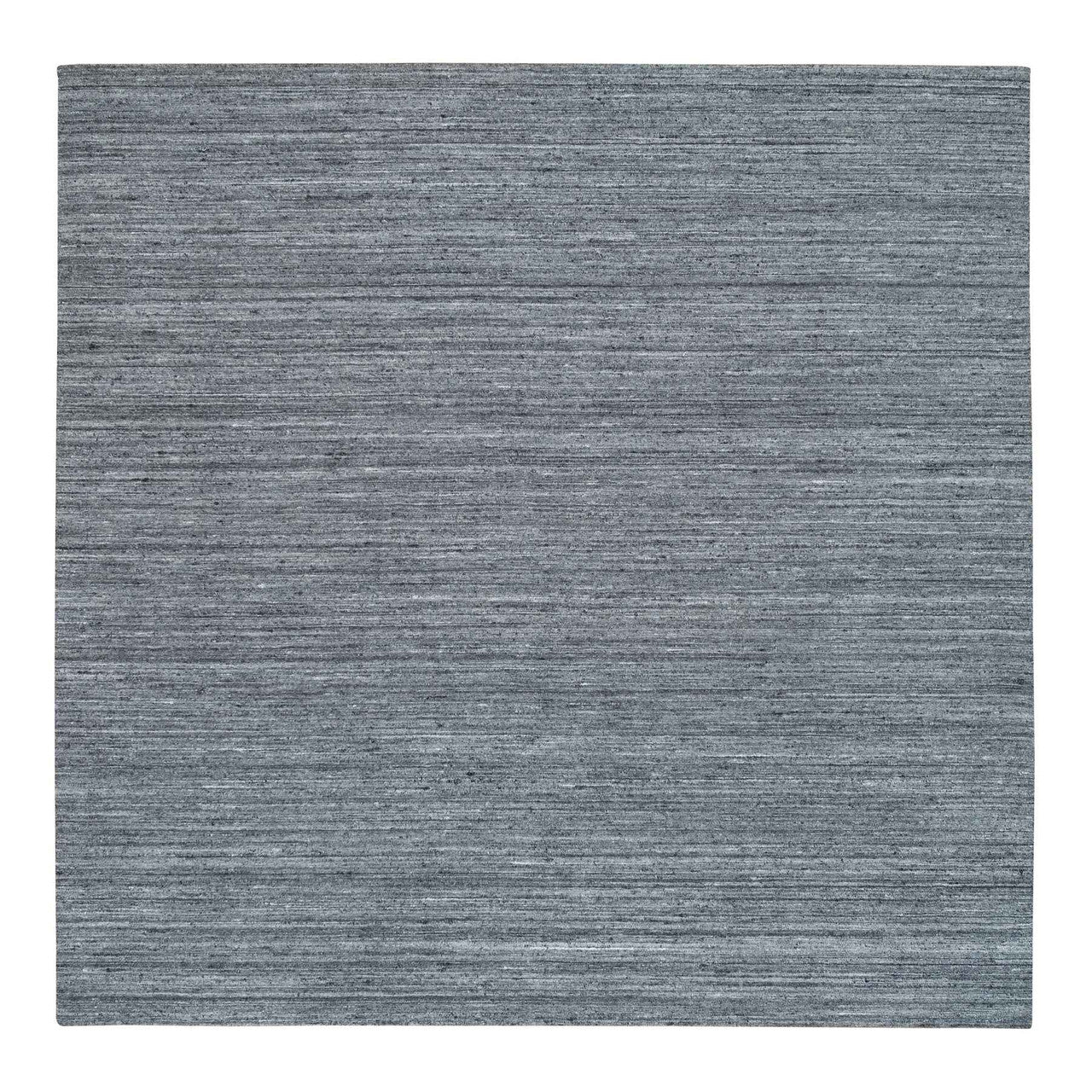 Gray 10'1" x 10'0" Modern and Contemporary Handloom Wool Rug - Sku: O065422