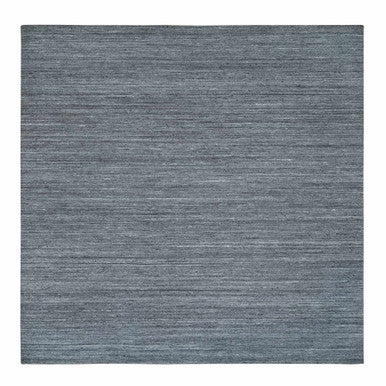 Modern and Contemporary Wool Hand Loomed Rug Grey No Border 12.0X12.0 -O065424