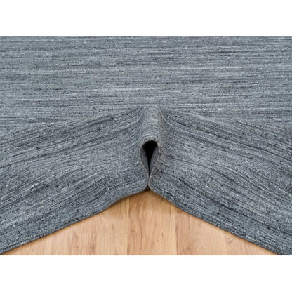 Modern and Contemporary Wool Hand Loomed Rug Grey No Border 12.0X12.0 -O065424