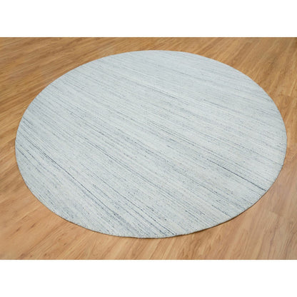 Modern and Contemporary Wool Hand Loomed Rug Ivory No Border 12.0X12.0 -O065426
