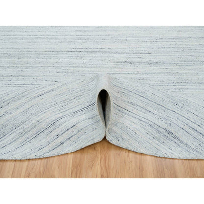Modern and Contemporary Wool Hand Loomed Rug Ivory No Border 12.0X12.0 -O065426