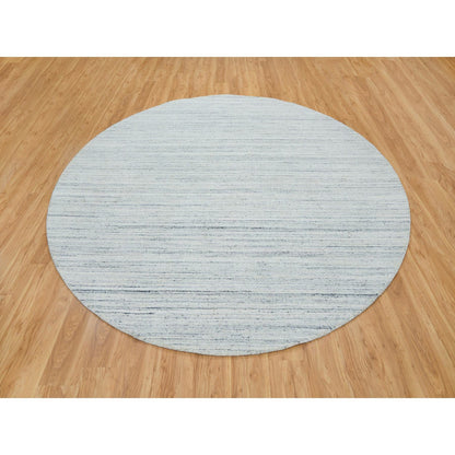 Modern and Contemporary Wool Hand Loomed Rug Ivory No Border 10.0X10.0 -O065431