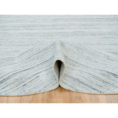 Modern and Contemporary Wool Hand Loomed Rug Ivory No Border 10.0X10.0 -O065431