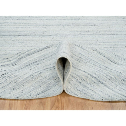 Modern and Contemporary Wool Hand Loomed Rug Ivory No Border 8.0X8.0 -O065432