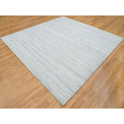 Modern and Contemporary Wool Hand Loomed Rug Ivory No Border 10.0X10.2 -O065435