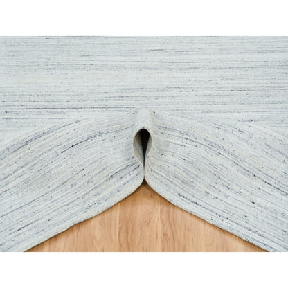 Modern and Contemporary Wool Hand Loomed Rug Ivory No Border 10.0X10.2 -O065435