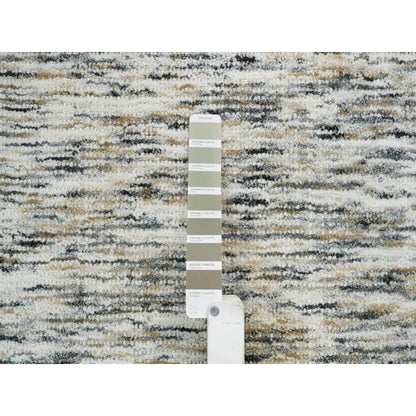Modern and Contemporary Wool Hand Loomed Rug Beige No Border 6.2X6.0 -O065436
