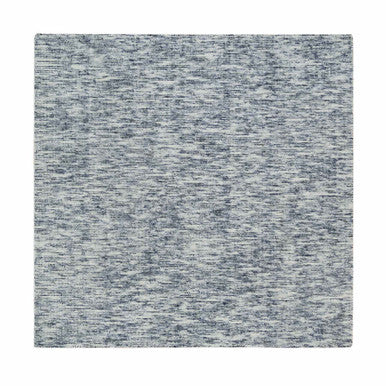 Modern and Contemporary Wool Hand Loomed Rug Blue No Border 6.1X6.0 -O065437