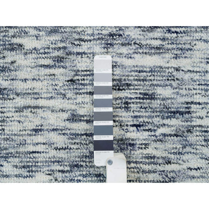 Modern and Contemporary Wool Hand Loomed Rug Blue No Border 6.1X6.0 -O065437
