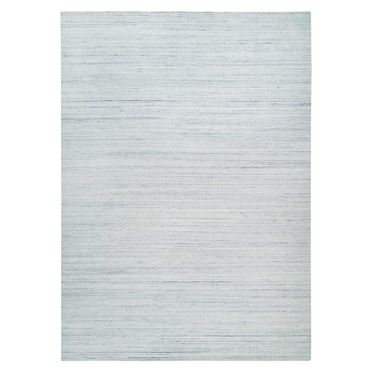 Modern and Contemporary Wool Hand Loomed Rug Ivory No Border 10.1X14.1 -O065451