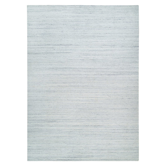 Modern and Contemporary Wool Hand Loomed Rug Ivory No Border 10.1X14.1 -O065451