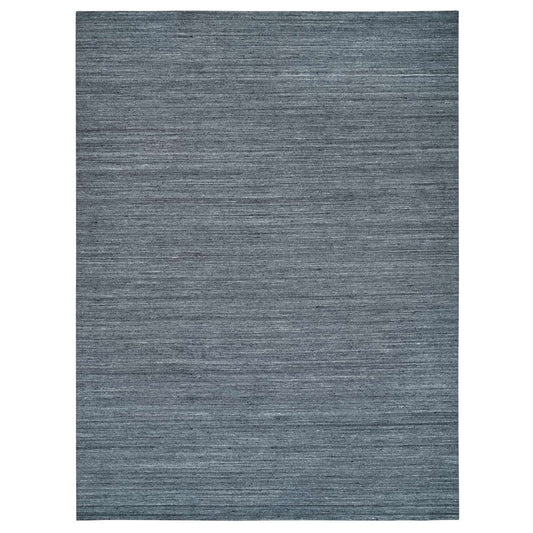 Modern and Contemporary Wool Hand Loomed Rug Grey No Border 12.1X15.1 -O065454