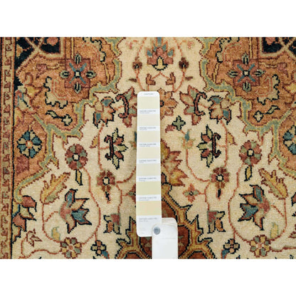 Heriz Wool Hand Knotted Rug Ivory Red 3.0X5.1 -O065529