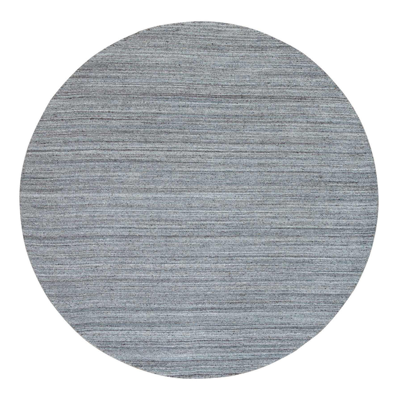 Modern and Contemporary Wool Hand Loomed Rug Grey No Border 8.0X8.0 -O065552