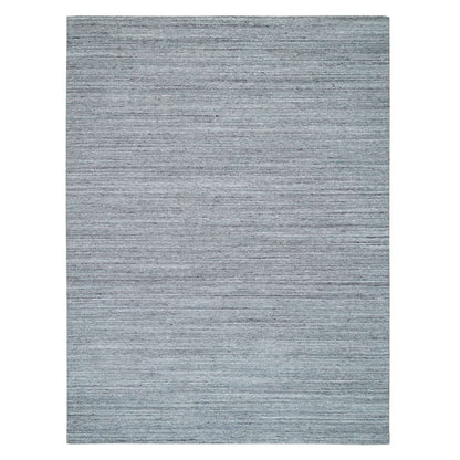 Modern and Contemporary Wool Hand Loomed Rug Grey No Border 9.0X12.0 -O065553