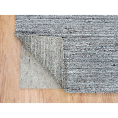 Modern and Contemporary Wool Hand Loomed Rug Grey No Border 9.0X12.0 -O065553
